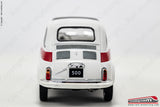 WHITE BOX 124182 - 1:24 - FIAT 500 1965 livrea bianca e fasce rosse