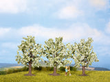 NOCH 25111 - Set alberi da frutta bianco 3 pz altezza 8 cm