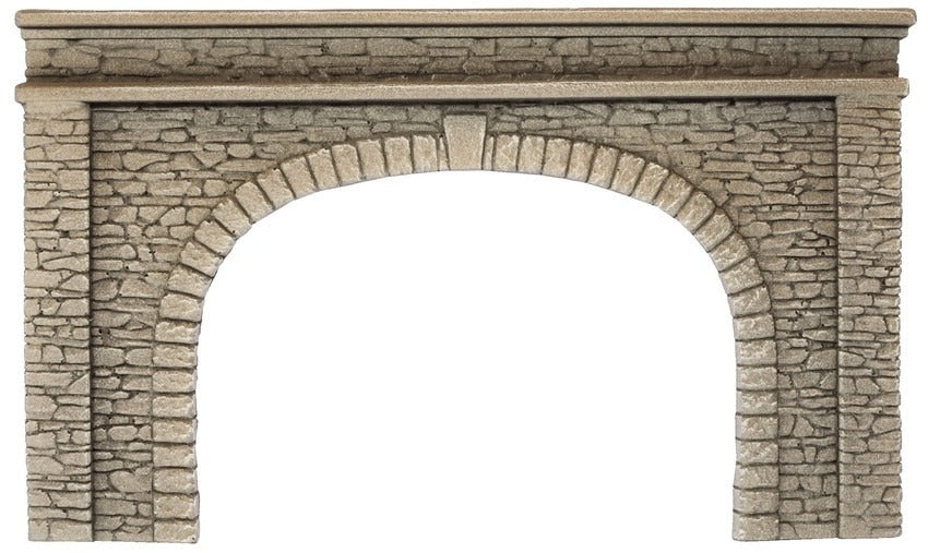 NOCH 58062 - H0 1:87 - Portale galleria tunnel in pietra per binario doppio 22 x 13 cm