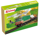 LIMA HL1054 - H0 1:87 - Confezione iniziale FS D 445 001 + 2 carri + gru e container + binari e Alimentatore