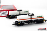 RIVAROSSI HR6513 - H0 1:87 - Set 2 carri FS cisterna Sogetank tipo Zags/Zag Ep. V