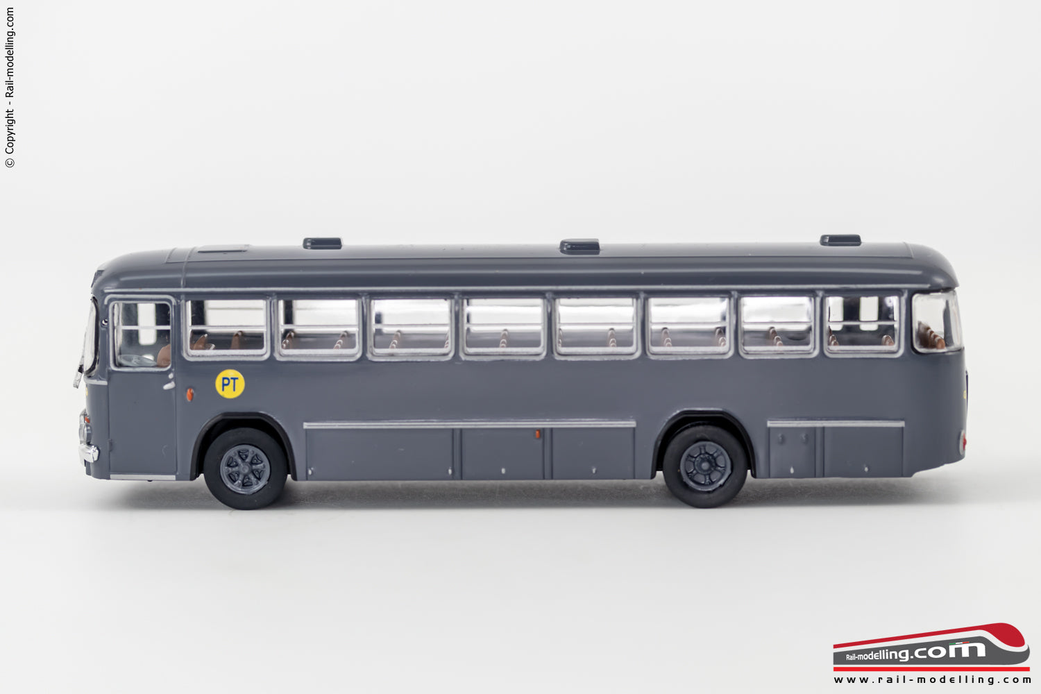 BREKINA 59902 - H0 1:87 - Autobus FIAT 306-3 Cansa Poste in livrea grigia
