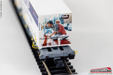 ROCO 77341B - H0 1:87 - Carro merci pianale SBB CFF FFS tipo Sgnss con container Ep. VI