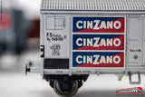 ACME 45120 - H0 1:87 - Set 4 carri merce FS di tipo F, Cinzano, Ermewa e P con carico Ep.: III