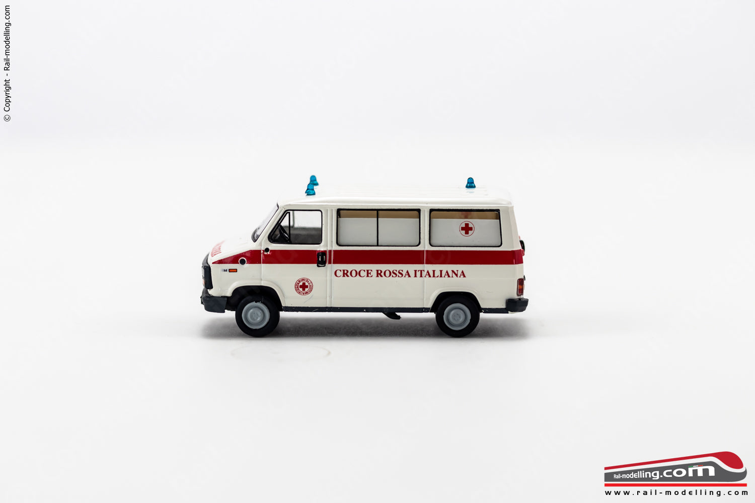 BREKINA 34911 - H0 1:87 - Auto modellino Fiat Ducato Ambulanza Croce Rossa Italiana