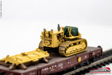 BLACKSTAR BS00083A - H0 1:87 - Carro pianale FS tipo Poz caricato con Buldozer Ep. III