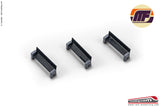 MF F013A - H0 1:87 - Set 3 panchine logo Trenitalia sulle fiancate, seduta grigia Ep. V