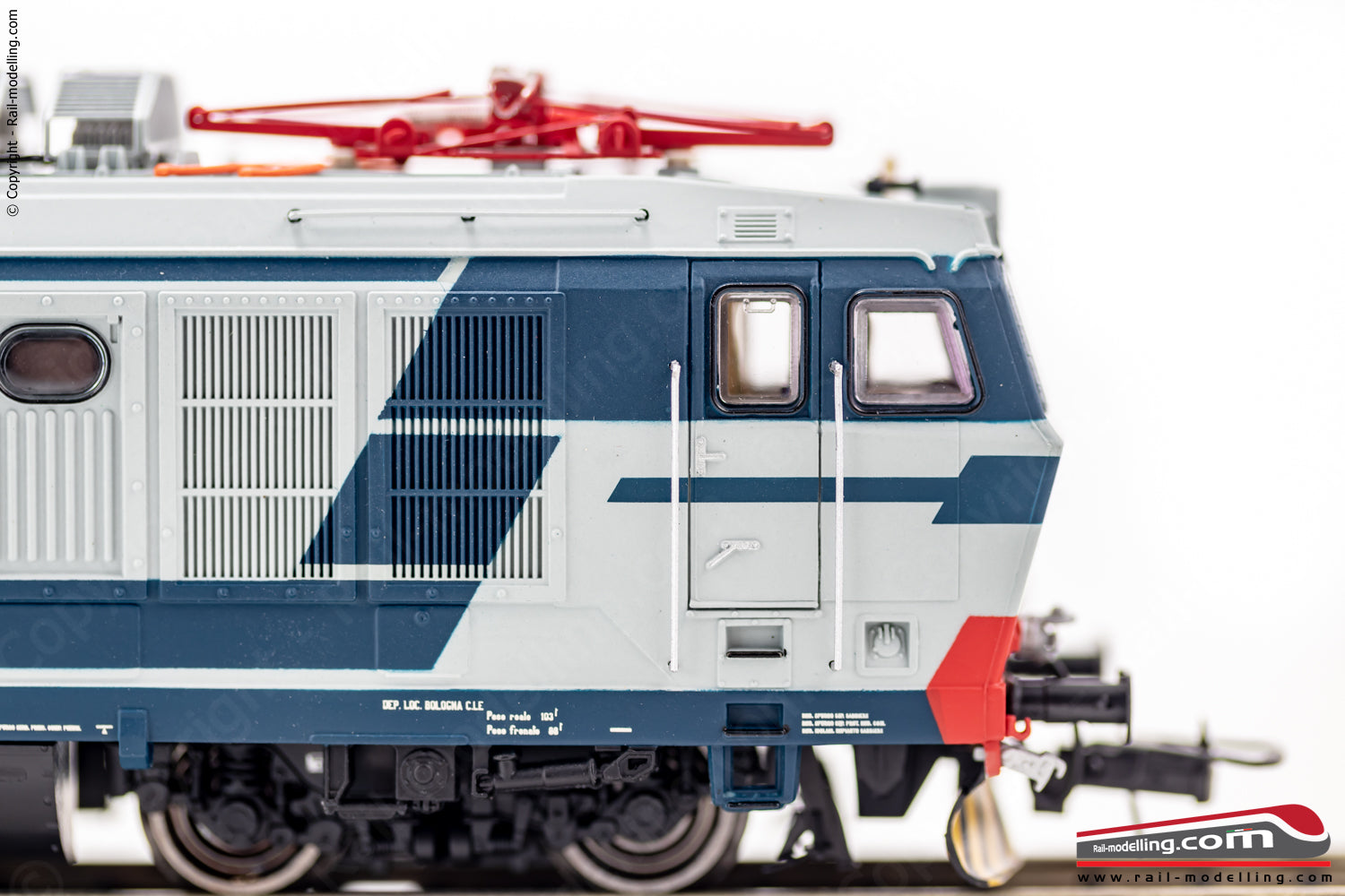 RIVAROSSI HR2876 - H0 1:87 - Locomotiva elettrica FS E632 029 livrea grigio/blu dep. Bologna Ep. V