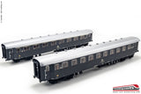 ACME 55288 - H0 1:87 -  Set carrozze FS Az13000 e Bz 33000 con areatori grigio ardesia Ep.IV / V