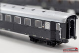 ACME 55288 - H0 1:87 -  Set carrozze FS Az13000 e Bz 33000 con areatori grigio ardesia Ep.IV / V