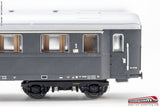 ACME 55288 - H0 1:87 -  Set carrozze FS Az13000 e Bz 33000 con areatori grigio ardesia Ep.IV / V