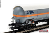 ROCO 76973B - H0 1:87 - Carro cisterna VTG tipo Zags per trasporto gas con rinforzo tetto Ep. VI