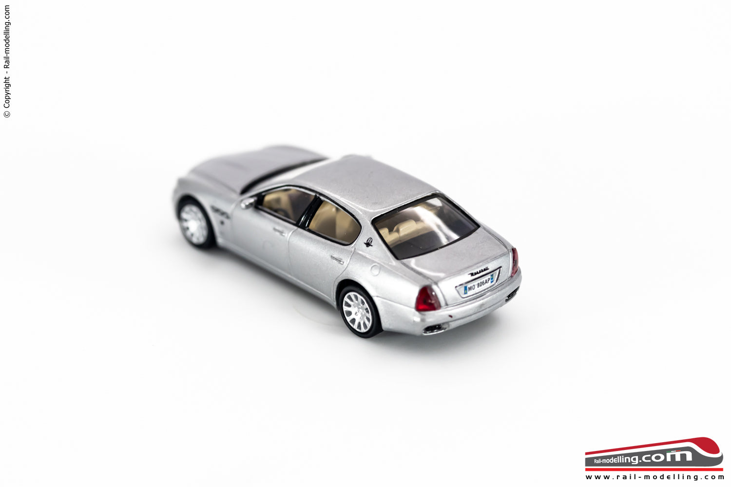 RICKO 38406 - H0 1:87 - Maserati Quattroporte argento metallizzato Auto modellino