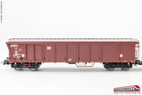 ROCO 76014 - H0 1:87 - Set 2 carri tramoggia a tetto scorrevole DB modello Tamns ep.V-VI