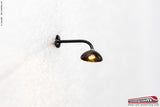 RAIL-MOD RM905 - H0 1:87 - Lampione nero collo dritto con micro led luce calda