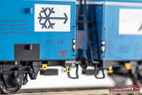 ACME 45079 - H0 1:87 - Set due carri merce FS INTERFRIGO a sagoma inglese Blu
