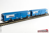 ACME 45079 - H0 1:87 - Set due carri merce FS INTERFRIGO a sagoma inglese Blu
