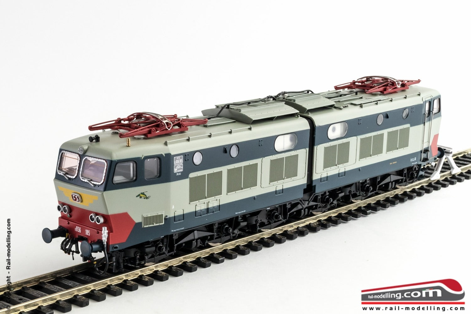 ACME 60261 - H0 1:87 - Locomotiva elettrica FS E 656 185 Caimano 4° serie ep. IV