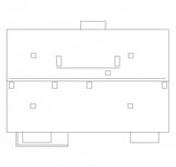 AUHAGEN 11402 - H0 1:87 - Abitazione a condominio 3 piani a tetto spiovente 182 x 138 x 172 mm