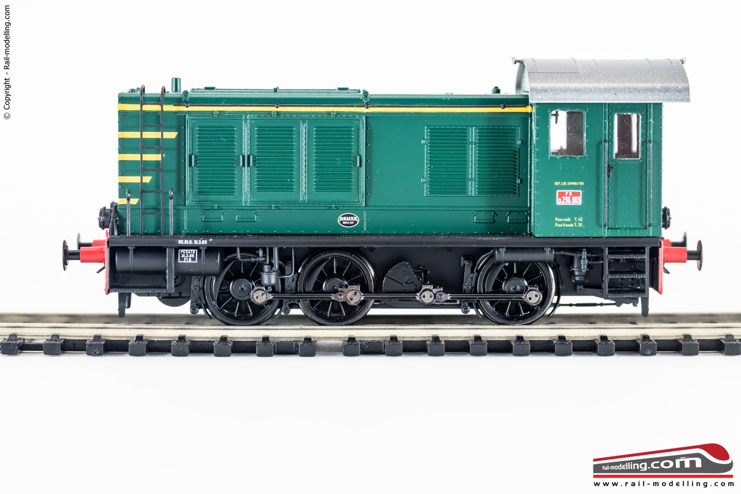BRAWA 41616 - H0 187 - Locomotiva diesel da manovra D 236.003 livrea verde Ep. III