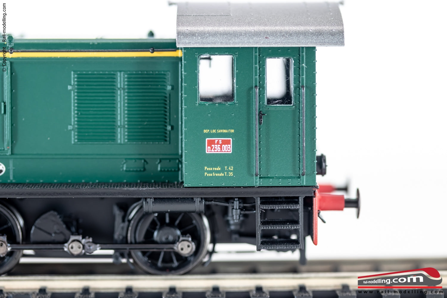 BRAWA 41616 - H0 187 - Locomotiva diesel da manovra D 236.003 livrea verde Ep. III