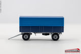 BREKINA 55330 - H0 187 - Rimorchio telonato a 2 assi colore telo blu