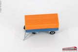 BREKINA 55331 - H0 187 - Rimorchio telonato a 2 assi colore telo arancio