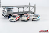 BREKINA 58478B - H0 187 - Camion Fiat 642 Bisarca Autotrasporti FIAT + 3 FIAT 127 Abarth