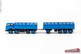BREKINA 58531 - H0 187 - Camion con rimorchio Fiat 691 Millepiedi a cassone blu