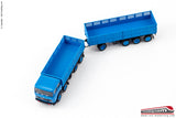BREKINA 58531 - H0 187 - Camion con rimorchio Fiat 691 Millepiedi a cassone blu