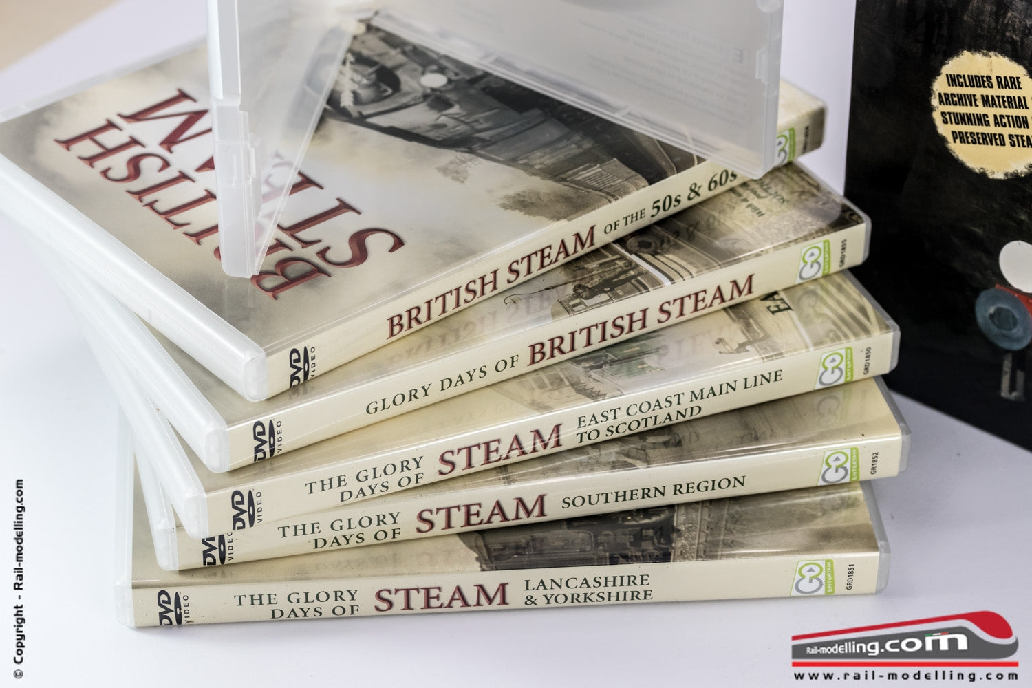 Collana 6 DVD THE BEST OF STEAM TRAINS - Storia delle locomotive a vapore inglesi