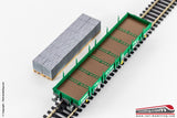 ELECTROTREN E5192 - H0 1:87 - Carro merci sponde basse RENFE Remmns con carico mattoni Ep. V