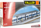 FALLER 120201 - H0 1:87 - Pensilina con banchina stazione ferroviaria con accessori