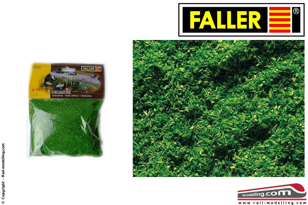 FALLER 170702 - Graniglia leggera verde per prati e campi da 30g
