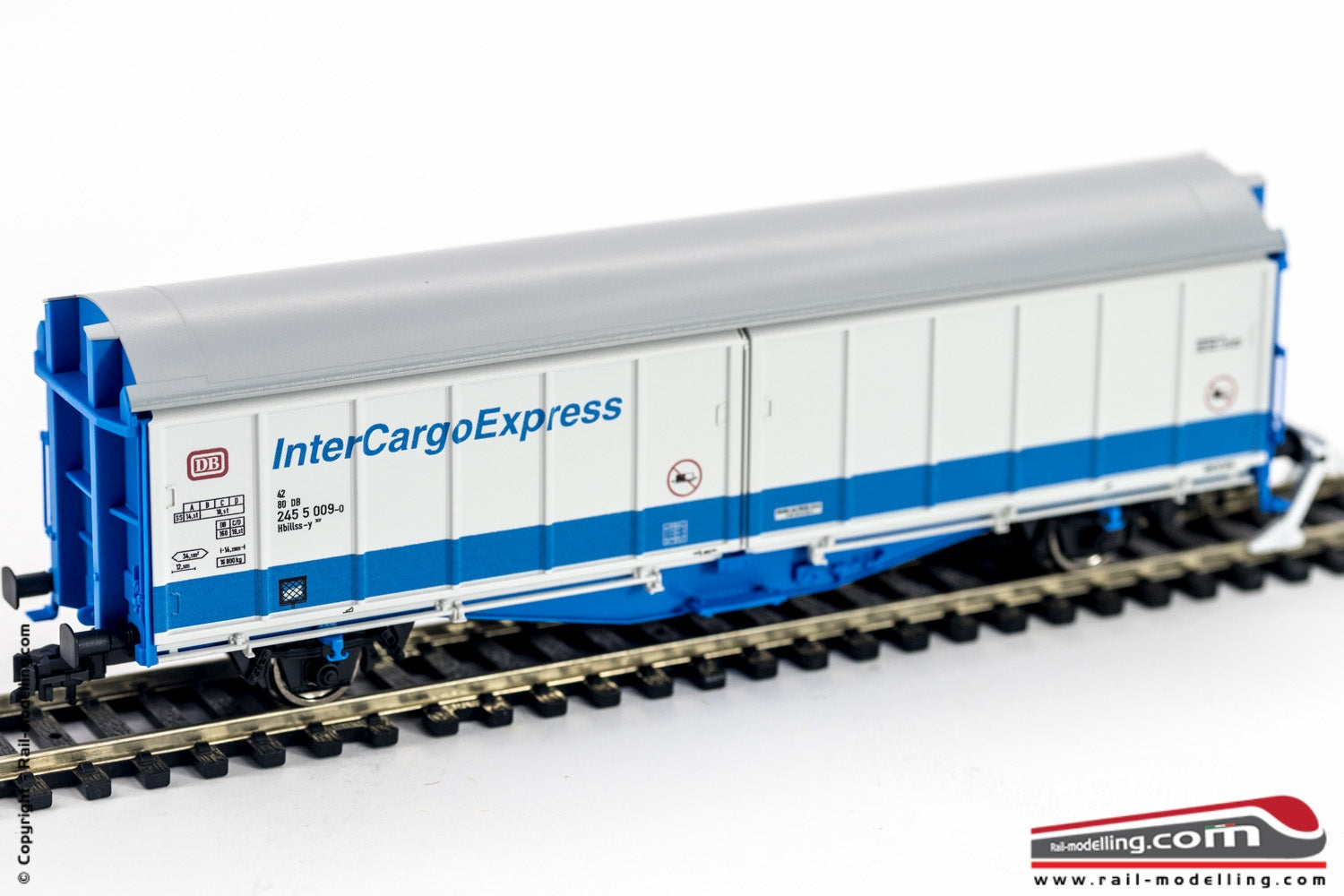 FLEISCHMANN 537202 - H0 1:87 - Carro merci DB "InterCargoExpress" modello Hbillns 303
