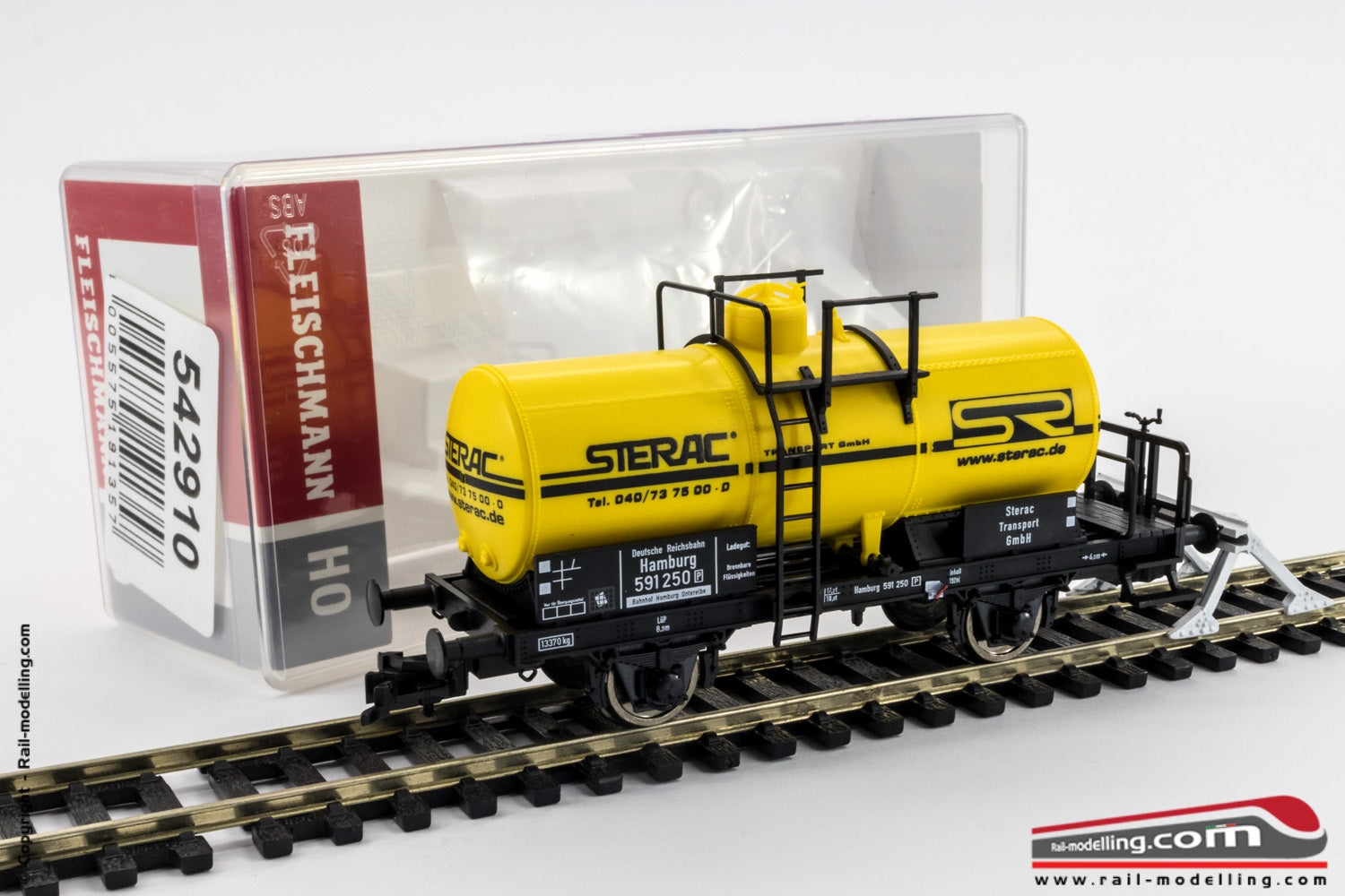 FLEISCHMANN 542910 - H0 1:87 - Carro vagone cisterna "STERAC", DB Ep. II