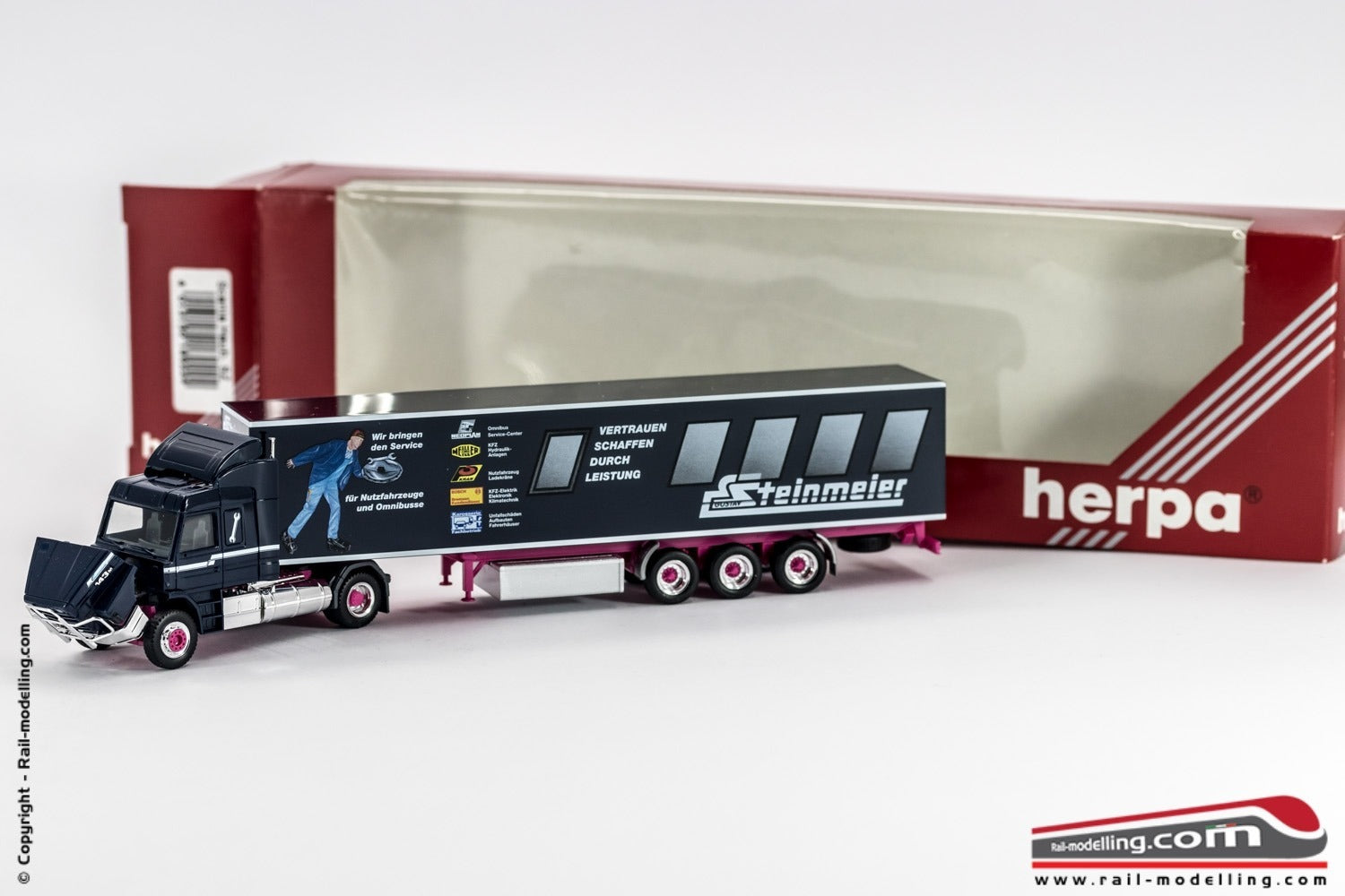 HERPA 189224 - H0 1:87 - Camion rimorchio Scania 143 T  con rimorchio Steinmeier