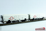 ACME 45078 - H0 1:87 - Set due carri merce FS INTER FRIGO modello Lbfls di Transfesa