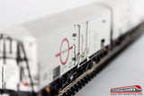 ACME 45078 - H0 1:87 - Set due carri merce FS INTER FRIGO modello Lbfls di Transfesa