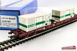 JOUEF HJ6195 - H0 187 - Carro container SNCF tipo Sgss CNC con container 20'' Ep. IV