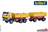 KIBRI 14067 - H0 187 - Kit Camion Mercedes Benz cassonato ribaltabile con rimorchio