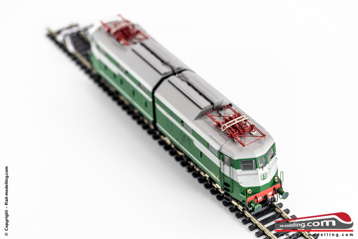 LE MODELS LE20650 - H0 1:87 - Locomotiva elettrica FS E 646 003 grigio/verde fanali originali dep. Firenze
