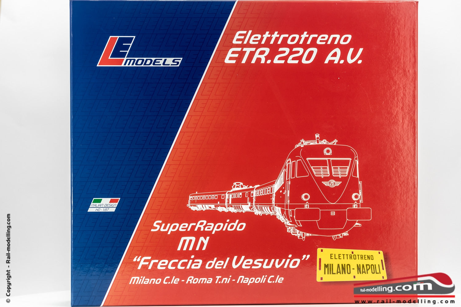 LE MODELS LE 15232 - H0 1:87 - Elettrotreno FS ETR 225 AV Breda Super Rapido Milano-Napoli Freccia del Vesuvio Ep. IV