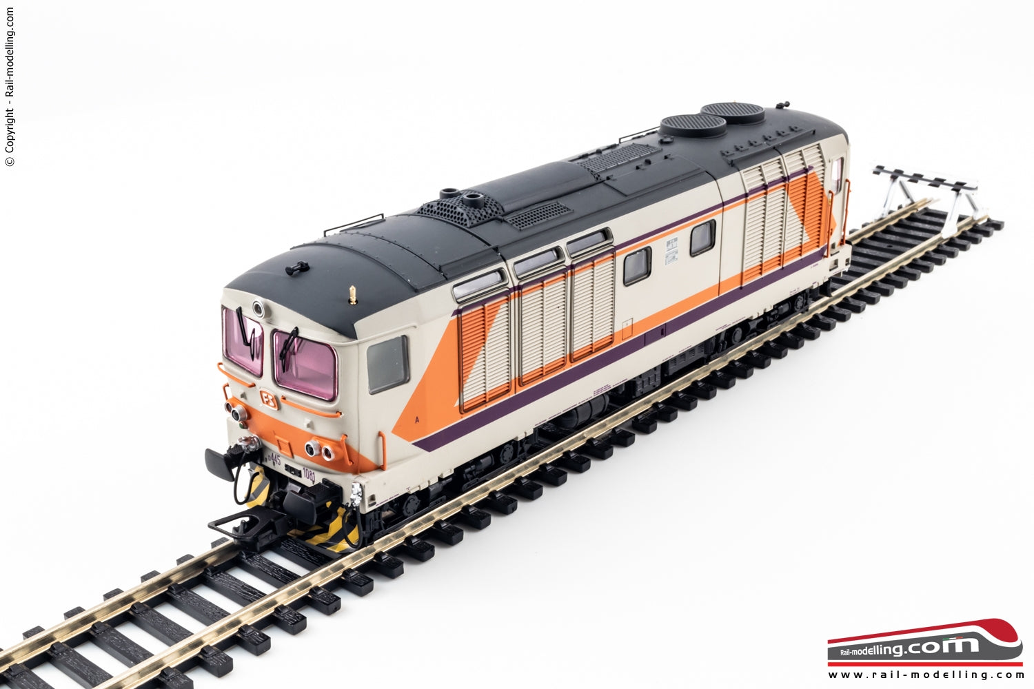 LIMA EXPERT HL2651 - H0 187 - Locomotiva diesel FS D.445 3a serie livrea MDVC Dep. Cremona Ep. V