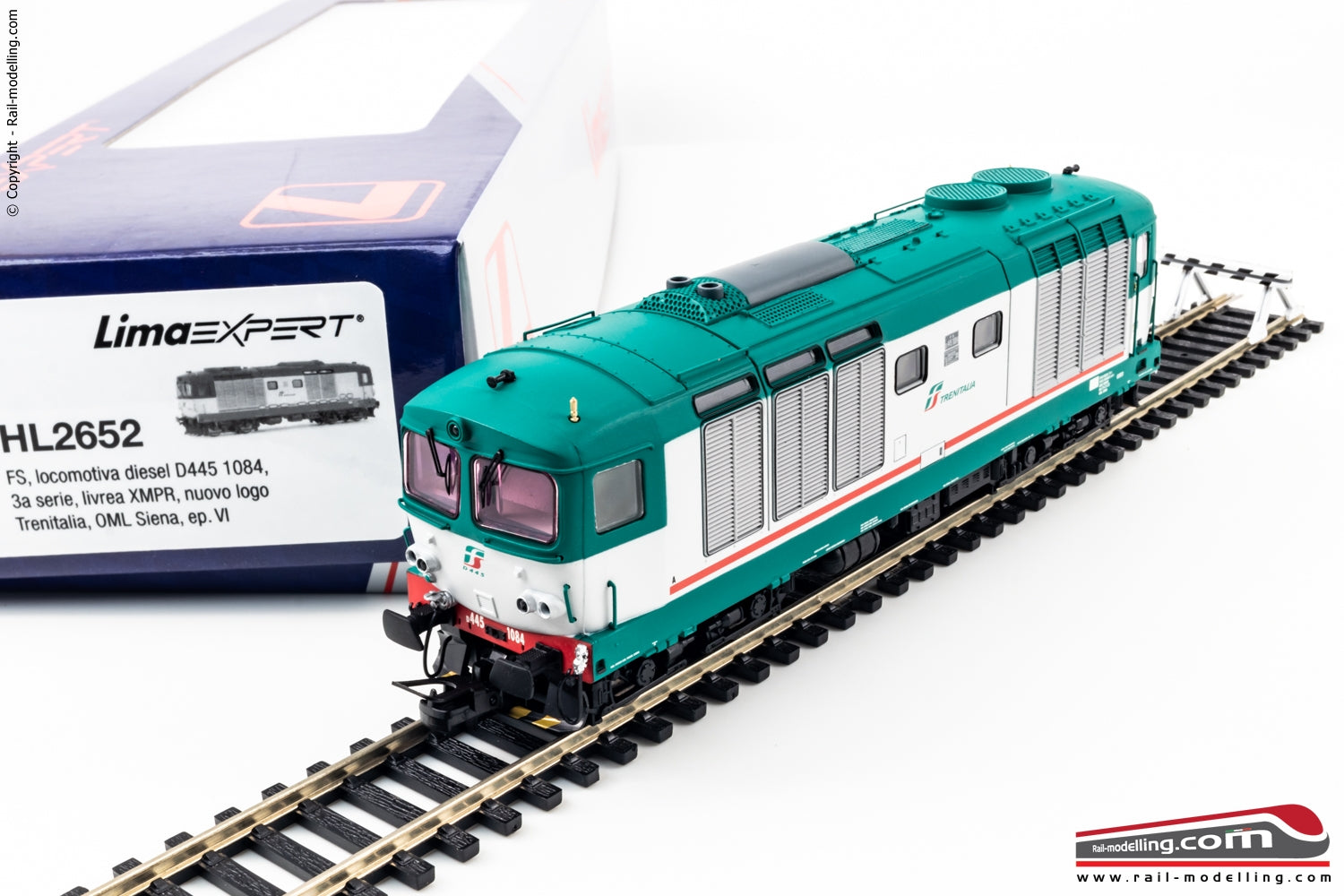 LIMA EXPERT HL2652 - H0 187 - Locomotiva diesel Trenitalia D.445 3a serie XMPR Dep. Siena Ep. VI
