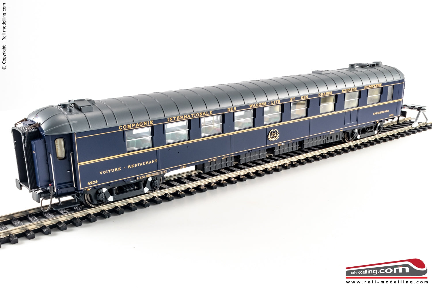 LS MODELS 49199 - H0 187 - Carrozza ristorante CIWL Breda a 52 num. 4274 parco SNCF Ep. III. Edizione limitata