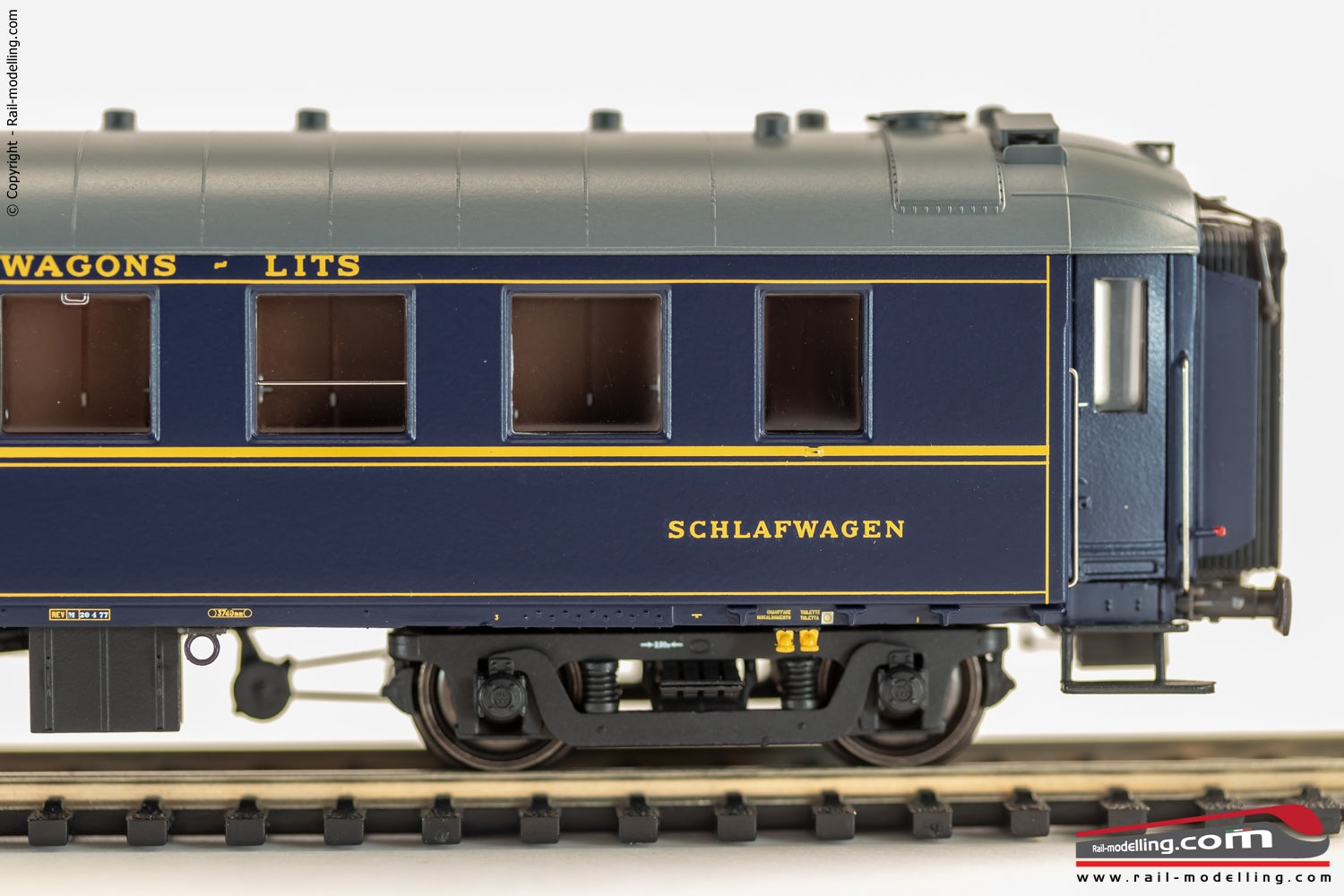 LS MODELS PI97018 - H0 187 - Carrozza CIWL FS modello Yb con carrelli PPs Ep. IV
