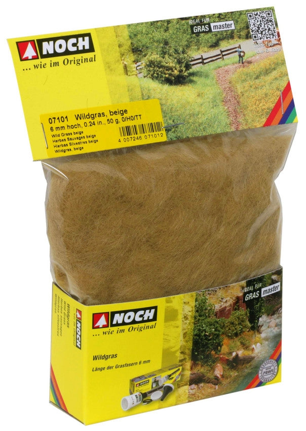 NOCH 07101 - Fibra per manto erboso beige da 50g altezza 6 mm