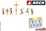 NOCH 15874 - H0 187 - Set figurini alpinisti e scalatori con croce in vetta