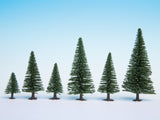 NOCH 26820 - Confezione alberi di Abete misti 25 pz altezze da 5 a 14 cm